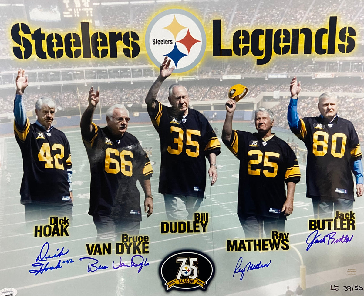 Pittsburgh Steelers Legends 4 Player Signed 16x20 Limited Edition To 5