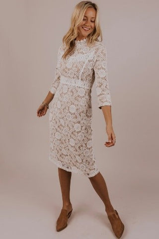 roolee dress in white