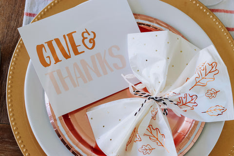 cute cards for thanksgiving table settings with napkin wrapped in twine