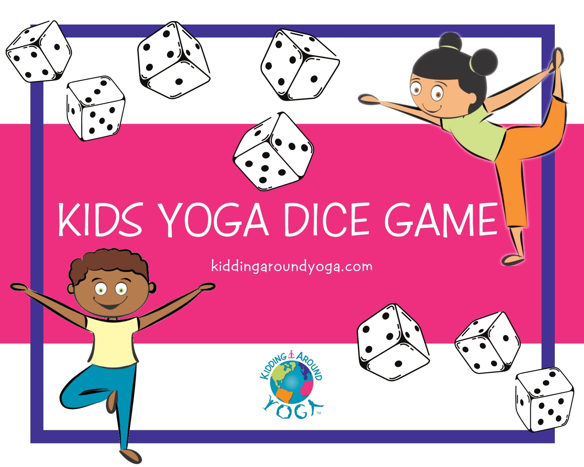 yoga dice game fun kids yoga games printable kidding around yoga shop