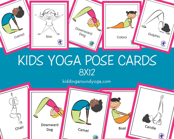 kids-yoga-pose-cards-8x12-flash-cards-educational-material-print