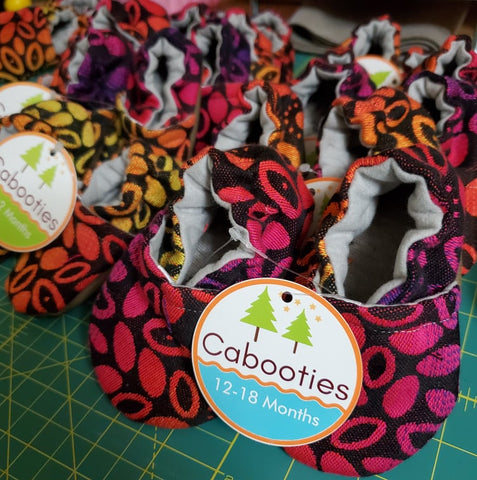 Limited edition babywearing booties from Mama & Roo's