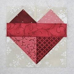 heart quilt block