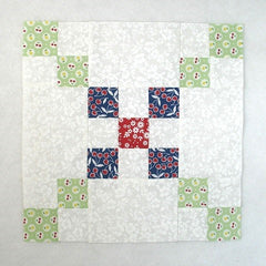 7 grid chain quilt block