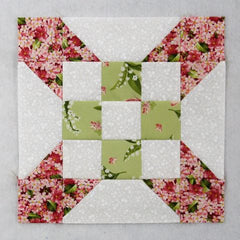 nine patch star quilt block