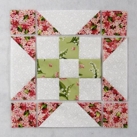 How to Make the Easy Nine Patch Star Quilt Block – fabric-406