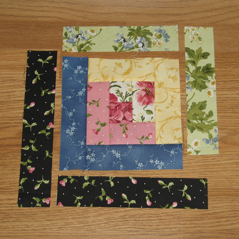 Free Pattern - Log Cabin Quilt Block – fabric-406