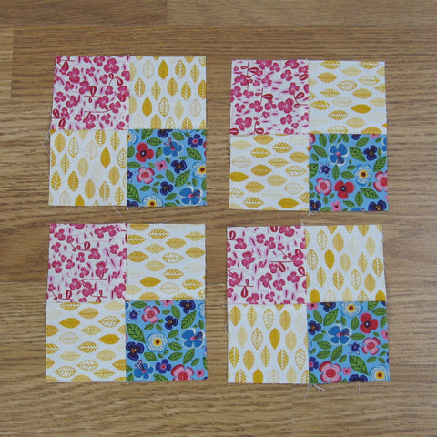 four patch quilt block units