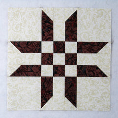 ribbon star quilt block 2