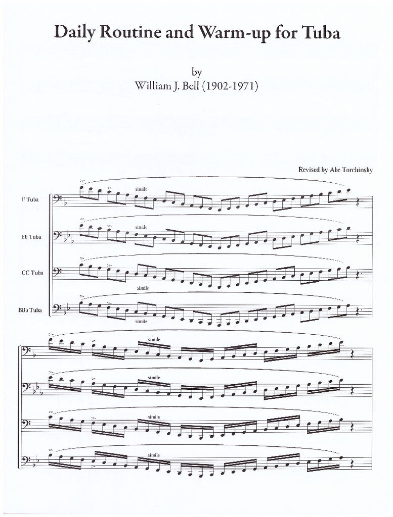 20 minute warm up routine for tuba pdf