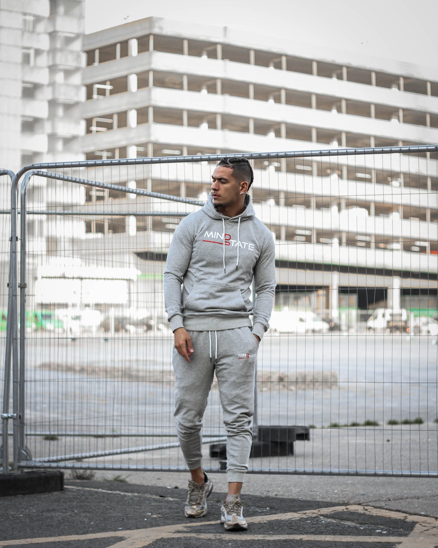 all grey tracksuit
