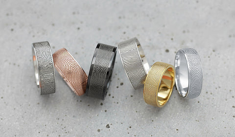 memorial fingerprint rings