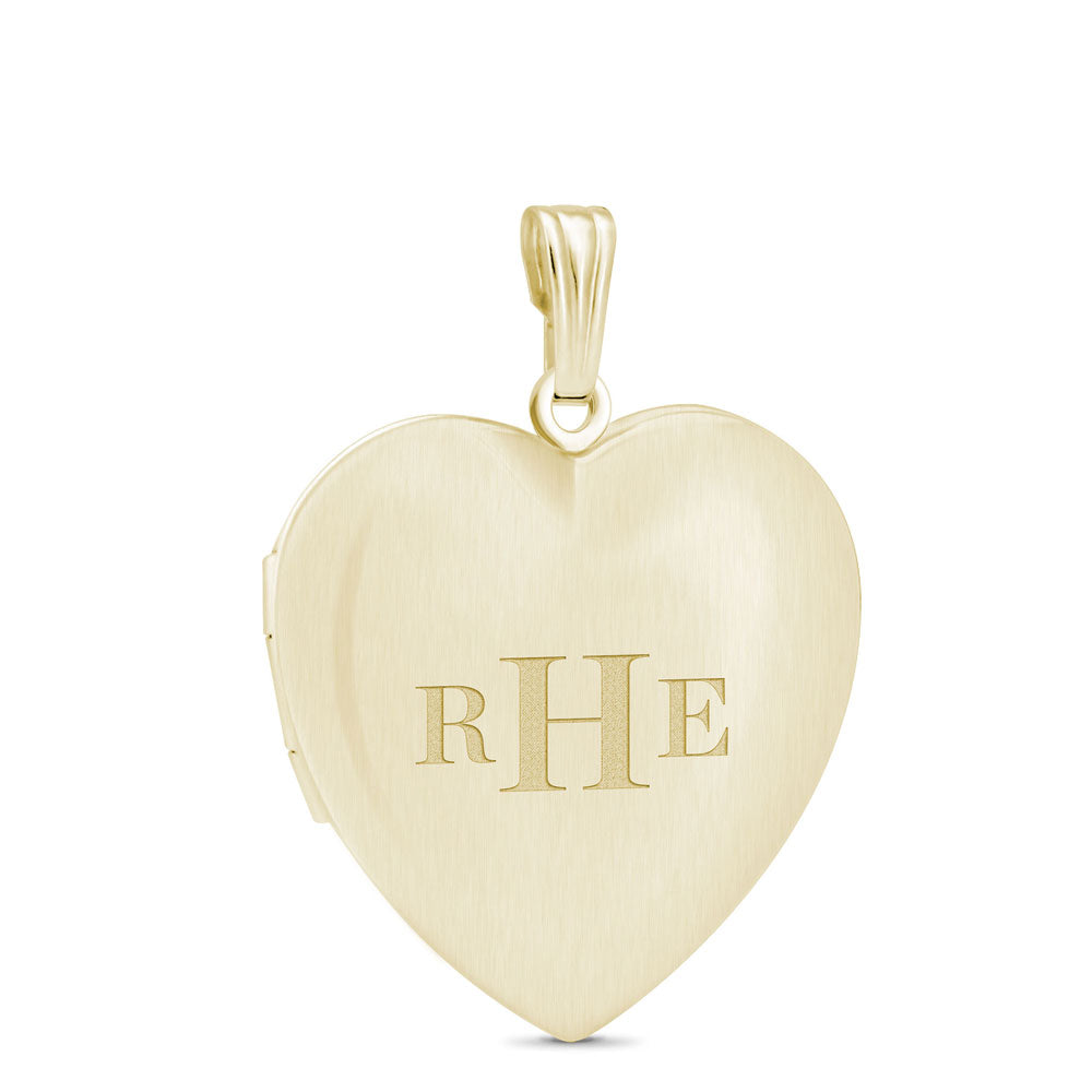 14k Yellow Gold Heart Locket – LegacyTouch