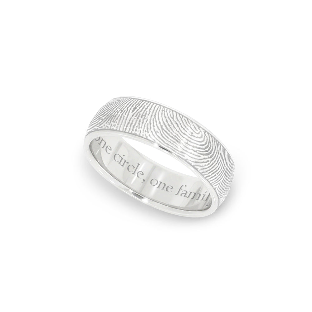 white gold fingerprint jewelry