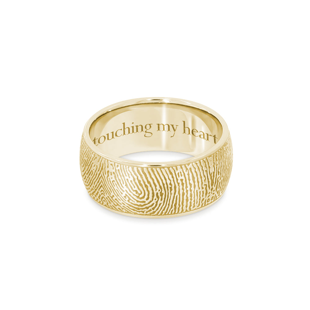 Mens Wedding Ring White Gold Flat Wedding Band Plain Matte Finish Ring | La  More Design