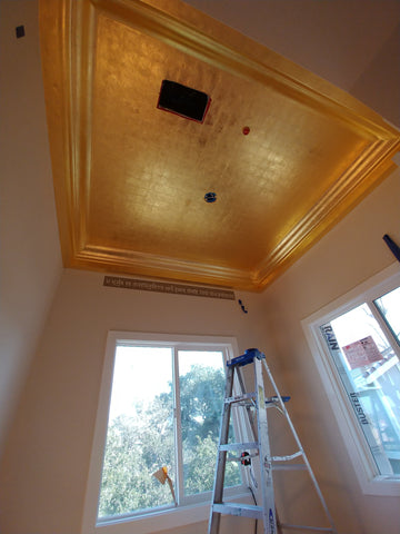Real Gold Leaf Stencil And Room California Wall Design Inc