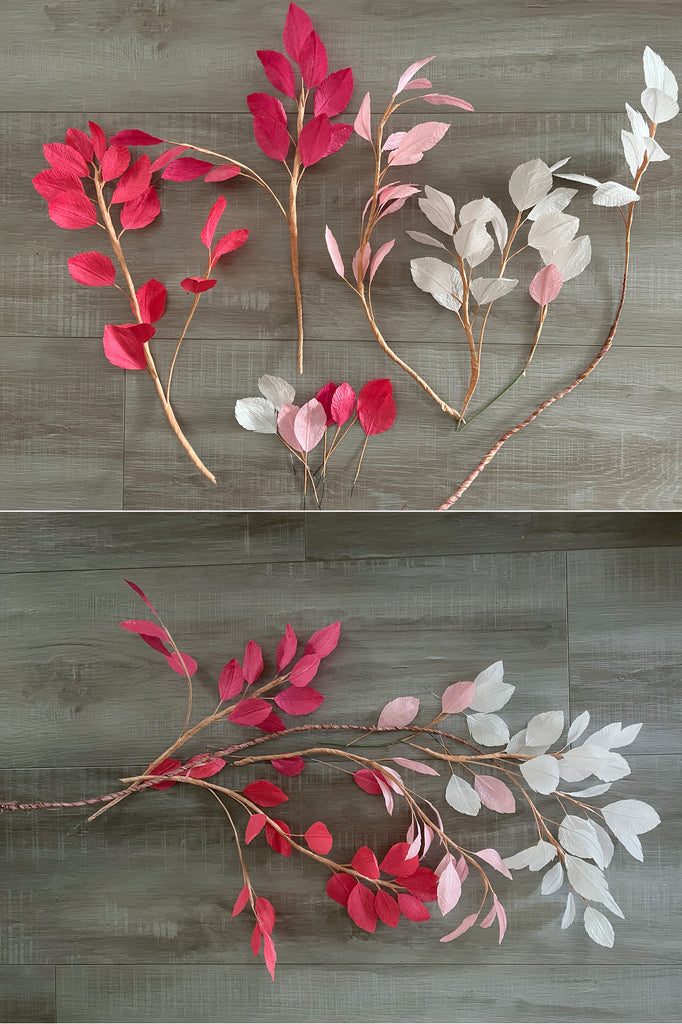 Valentine’s Day Leafy Ombre Branch Tutorial 15