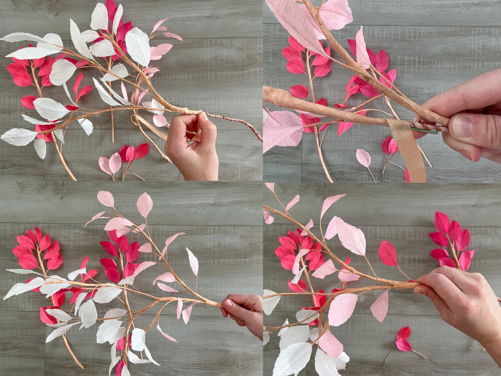 Valentine’s Day Leafy Ombre Branch Tutorial 16