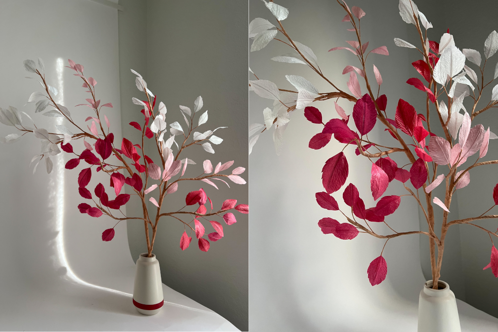 Valentine’s Day Leafy Ombre Branch Tutorial 1 and 2