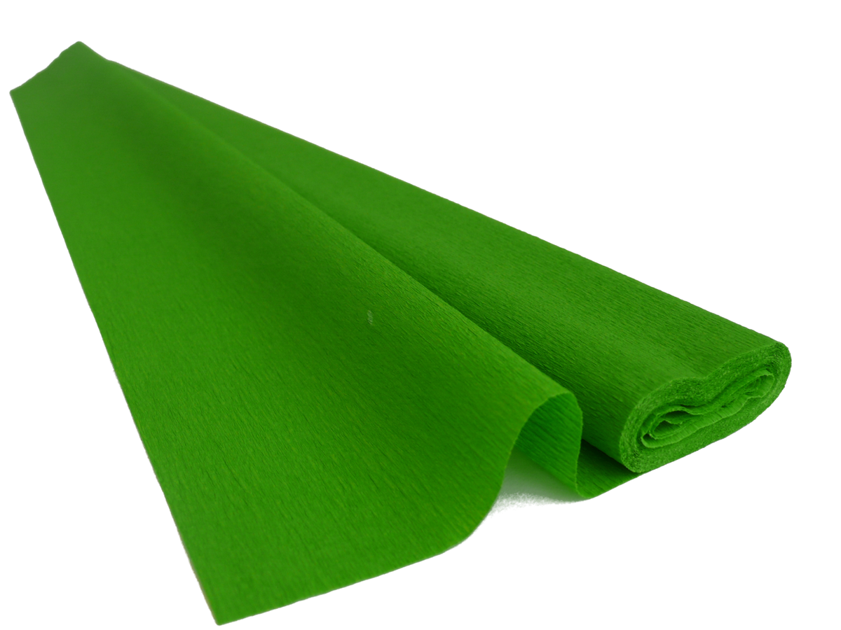 Italian Crepe Paper Roll 60 Gram 232 Apple Green Carte Fini