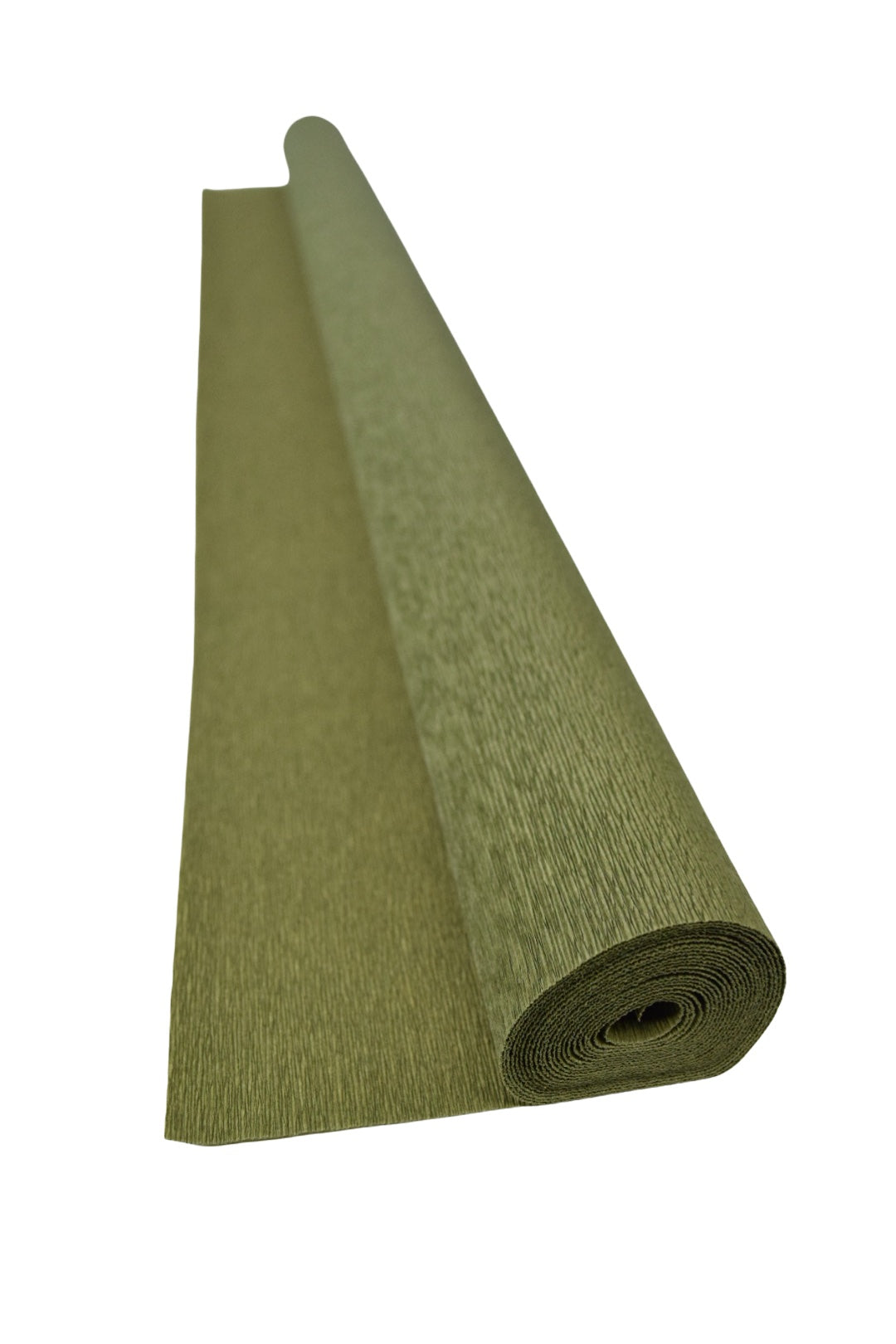 Italian Crepe Paper roll 180 gram - 801/2 GREEN GOLD METALLIC NUANCE -  Carte Fini