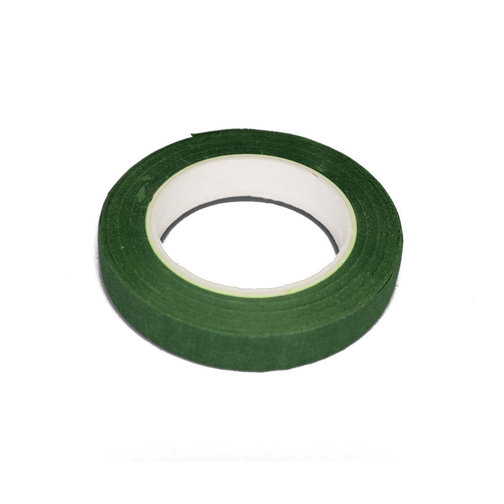 20 Gauge Floral Stem Wire - Cloth Covered - Green