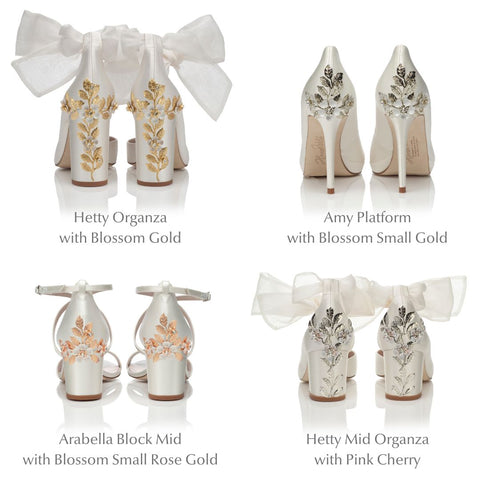 Ivory designer wedding shoes