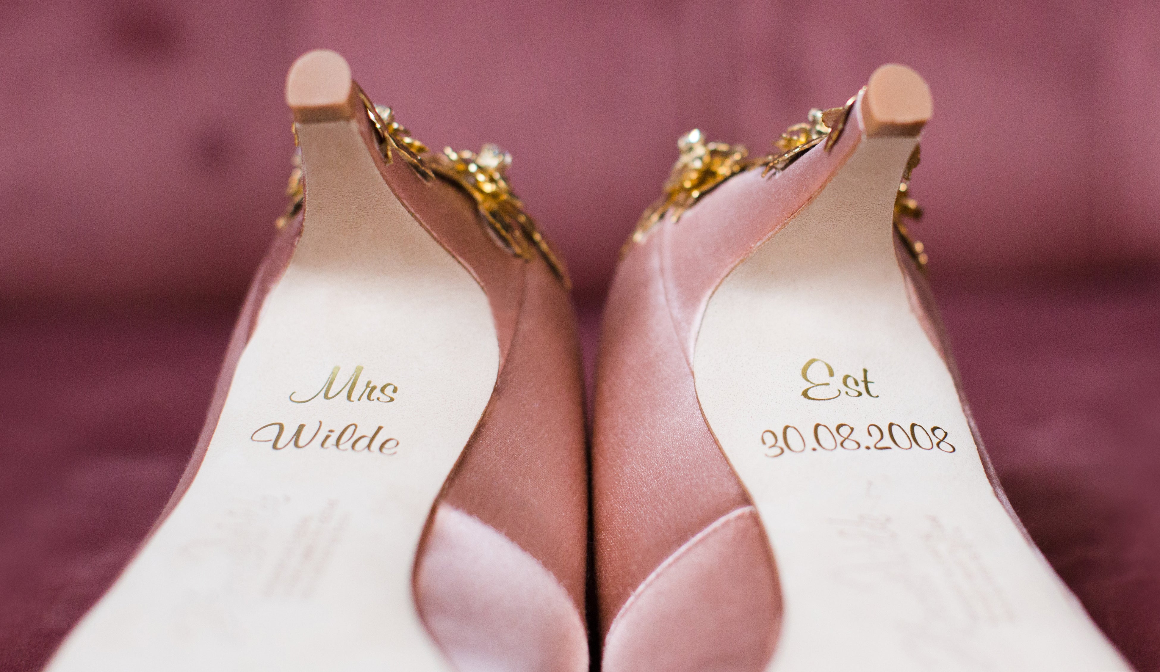 personalised wedding shoes