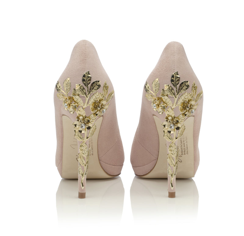 Bespoke Bridal Pumps - High Heel Bridal Court Shoes with a platform by ...