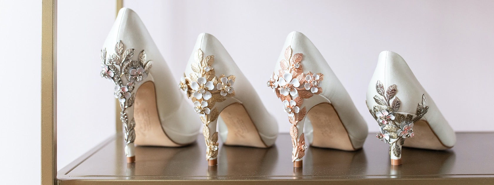 pale gold wedding shoes