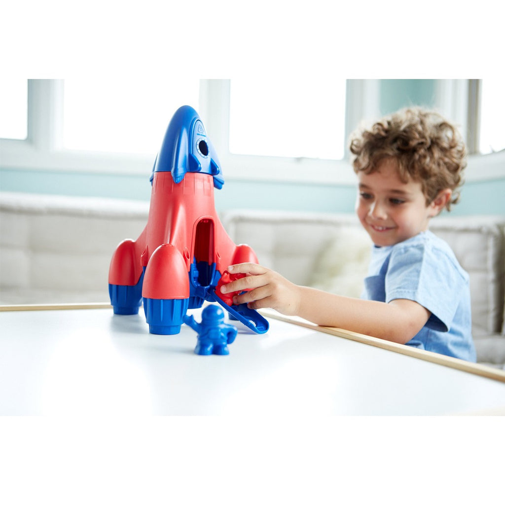 green toys rocket ship