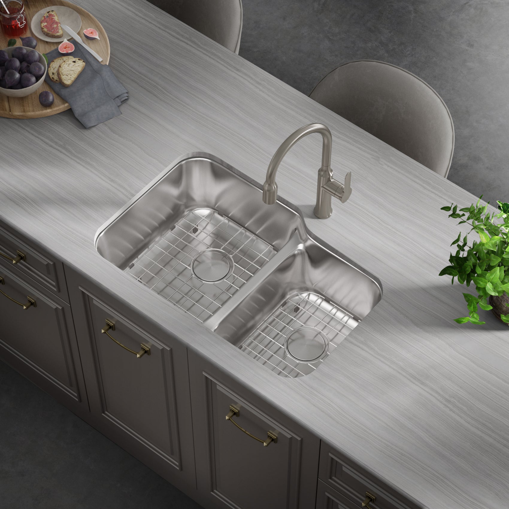 Allora Usa Ld 3221 Kitchen Sink 32 X 20 1 2 X 9 8 Undermount Low