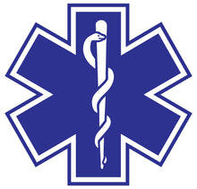 Standard Blue Star Of Life Reflective Decals – Fire Safety Decals
