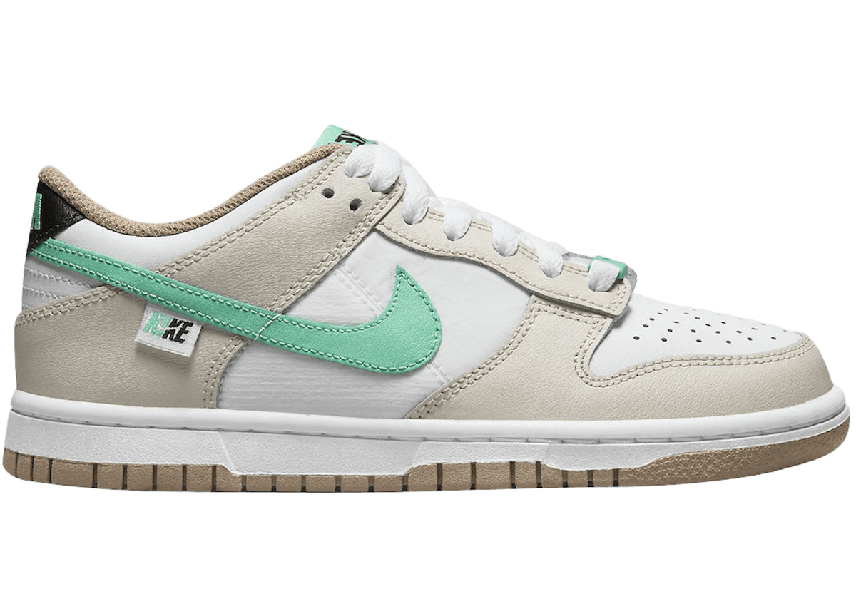 Nike Dunk Low Split Seam White Tan Mint (GS) – LACED