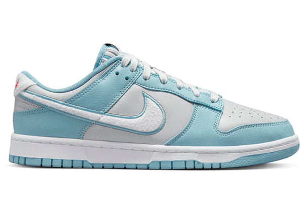 Nike Dunk Low Retro Fleece Swoosh Worn Blue – LACED