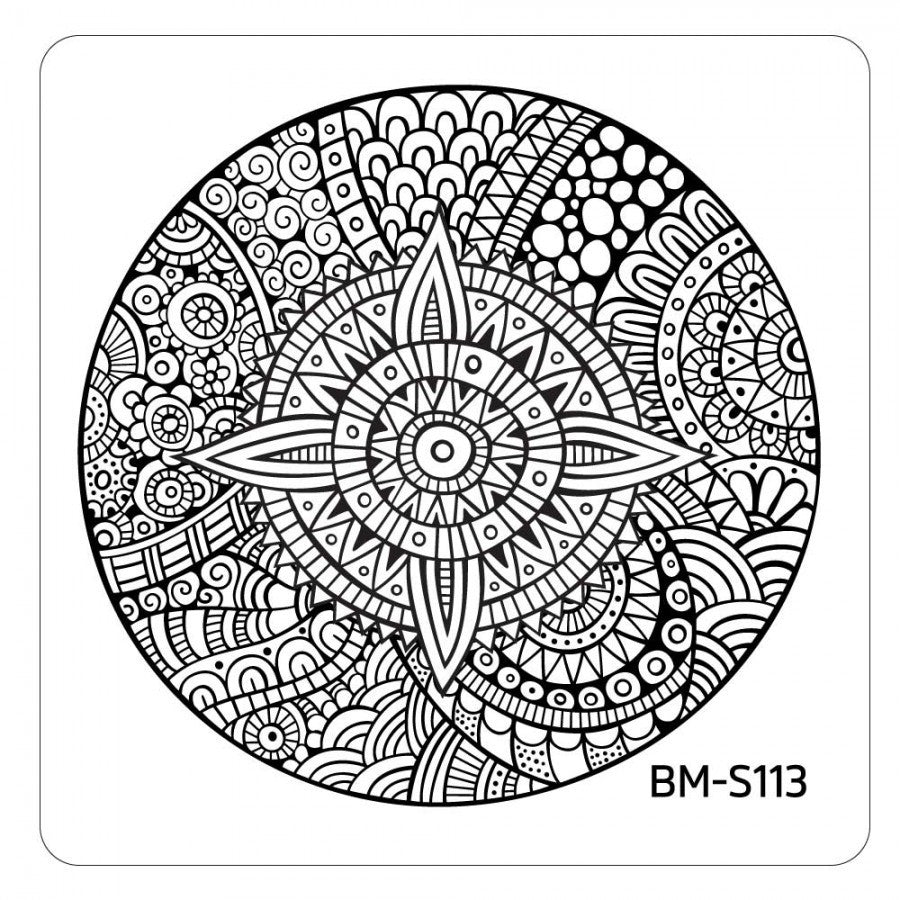 Paisley Patchwork (M429) - Nail Stamping Plate