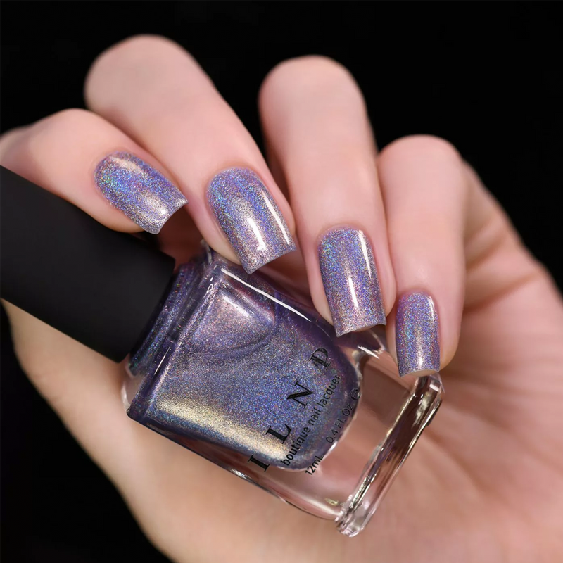 ILNP Utopia light violet ultra holographic nail polish swatch