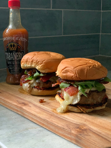 bacon brie turkey burgers