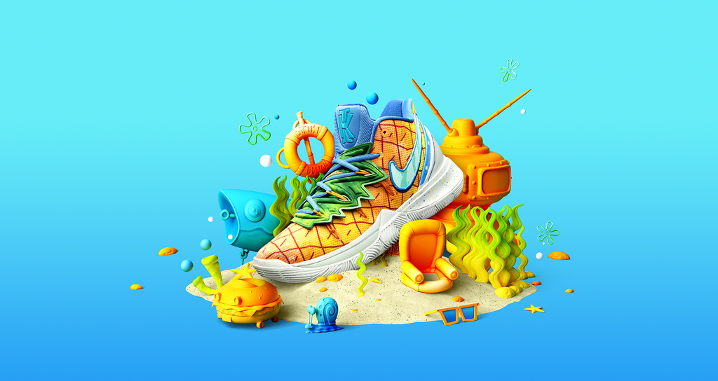 spongebob mens squarepants x nike kyrie 5 spongebob stores