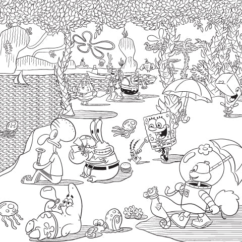 Spongebob coloring pages - MasterBundles
