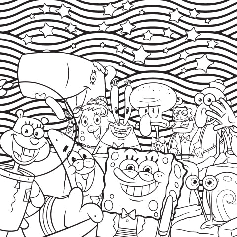 coloring pages free sponge bob