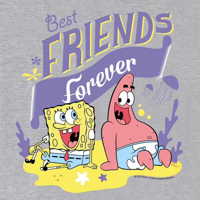 Spongebob Squarepants Best Friends Women S Relaxed V Neck T Shirt