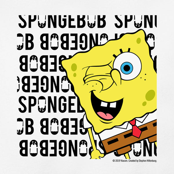 SpongeBob SquarePants Wink Face Kids Short Sleeve T-Shirt – SpongeBob ...
