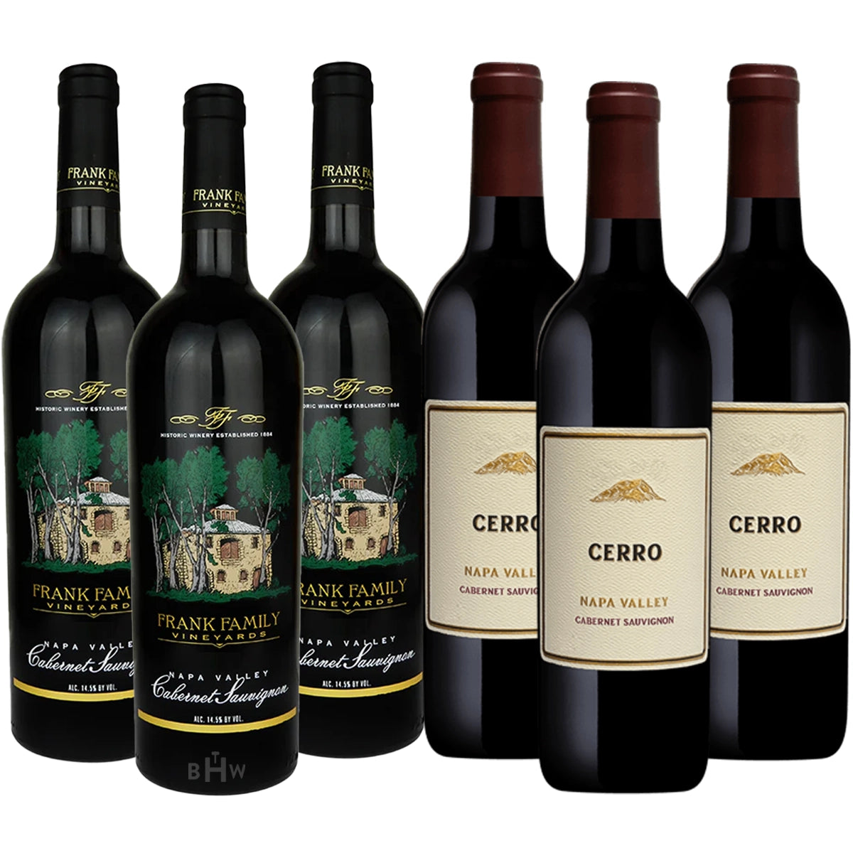 Napa Cab Duo: Frank Family Cab & Cerro Cabernet 6-Pack Sampler 6x750ml