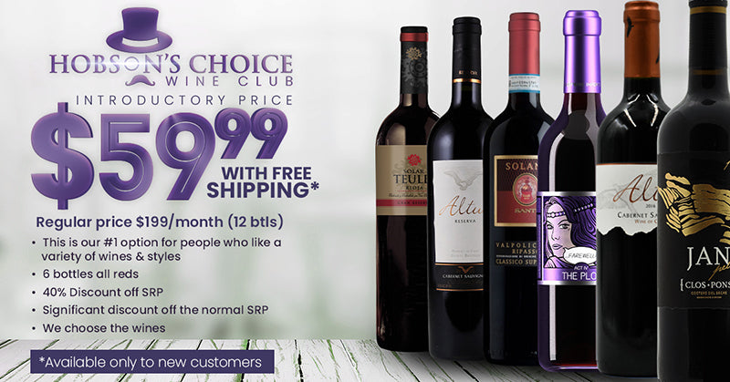 wine specials black friday cyber monday holiday 6 packs hobsons choice wine club