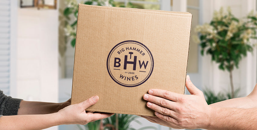 free wine delivery big hammer wines
