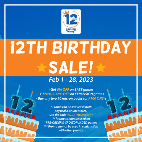 Gaming Library 12th Birthday Sale