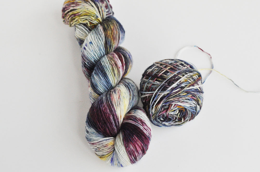 Wreath - Hand dyed assigned pooling yarn -SW Merino choose your base f