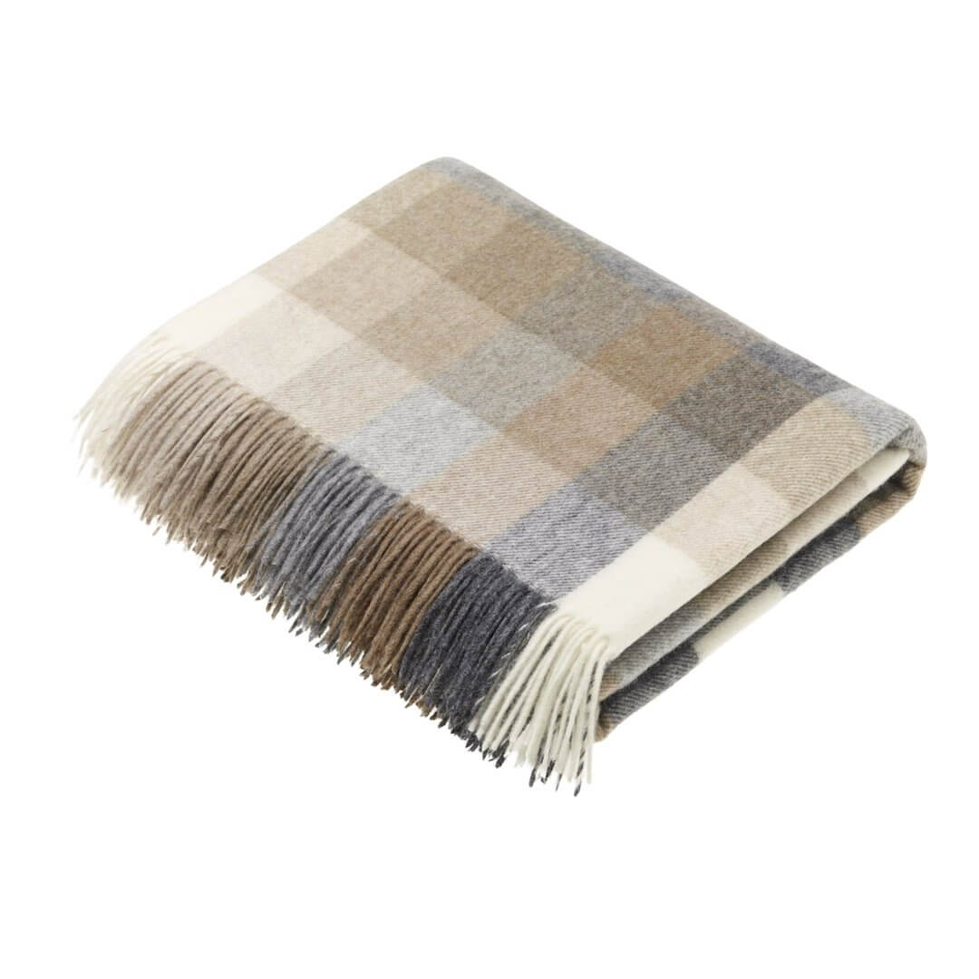 English Countryside Wool Throw Blanket | Shetland Quality | New