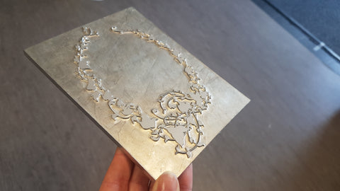 Hot Press Foiling Plate custom made for Smitten With Love Ivy Love design.